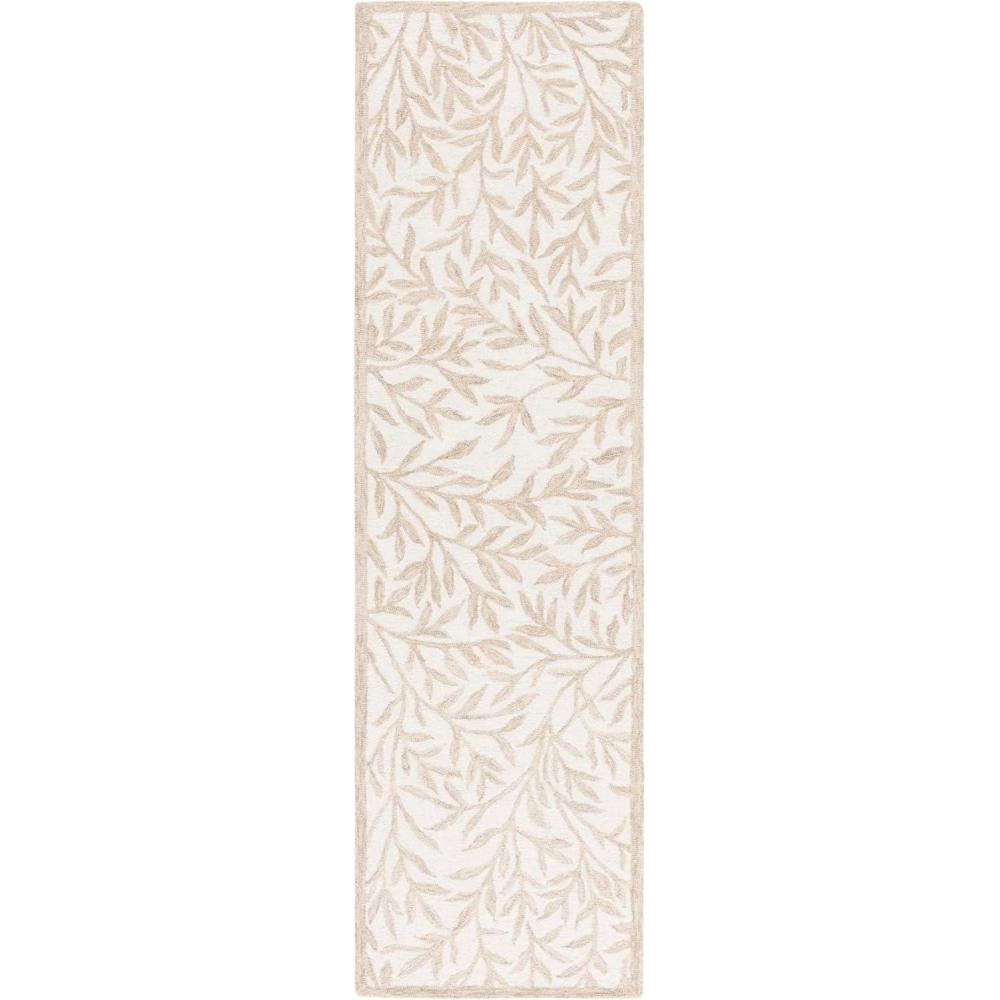 imageMartha Stewart x SAFAVIEH Area Rug Collection 5 x 8 Green Handmade Wool Ideal for Living Room Bedroom Office Dining Space MSR3527YIvoryBeige