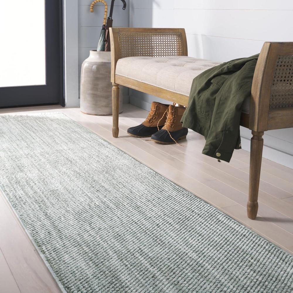 imageMartha Stewart x SAFAVIEH Area Rug Collection  5 x 8 Green NonShedding ampamp Easy Cleaning Ideal for Living Room Bedroom Office Dining Space MSR920YGreen