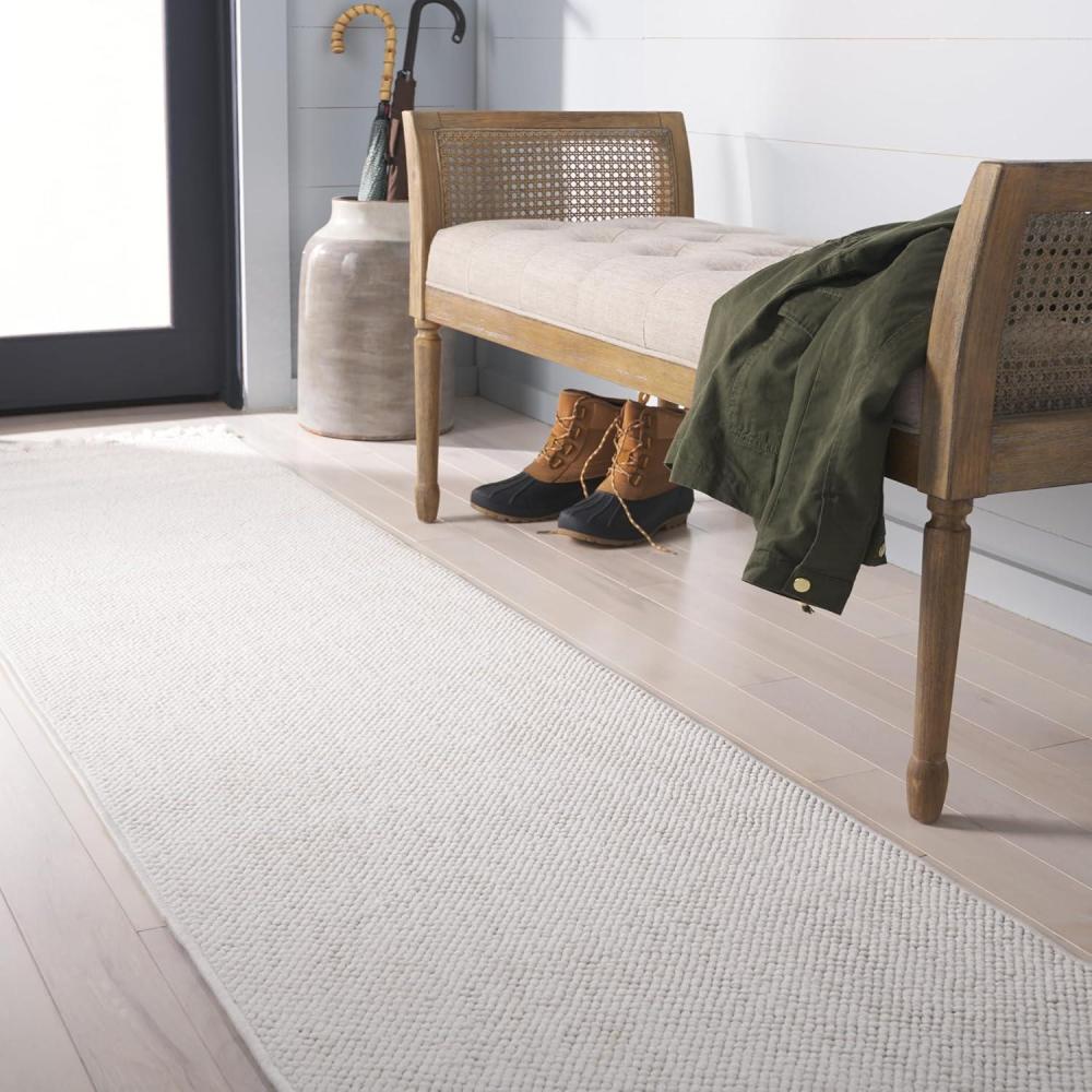 imageMartha Stewart x SAFAVIEH Area Rug Collection  5 x 8 Green NonShedding ampamp Easy Cleaning Ideal for Living Room Bedroom Office Dining Space MSR920YIvory