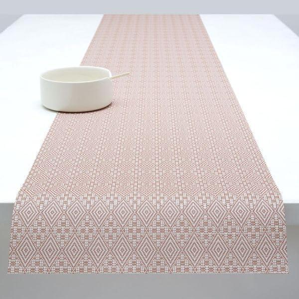 imageMartha by Martha Stewart  Chilewich Boxwood Table Runner in Burnt Coral  Easy Care Woven Textile  IndoorOutdoor  StainFade Resistant  14quot x 72quotBurnt Coral