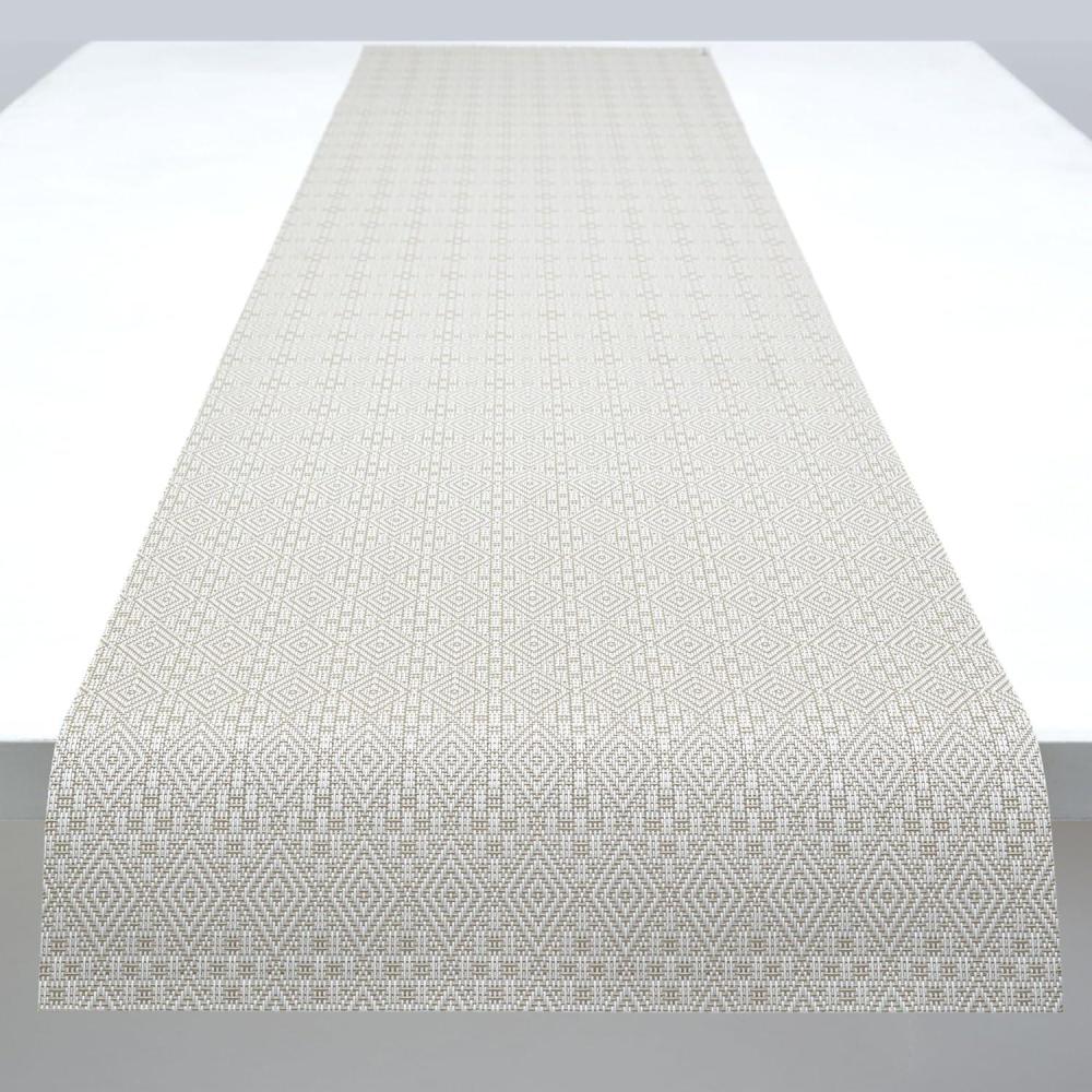 imageMartha by Martha Stewart  Chilewich Boxwood Table Runner in Burnt Coral  Easy Care Woven Textile  IndoorOutdoor  StainFade Resistant  14quot x 72quotFlax