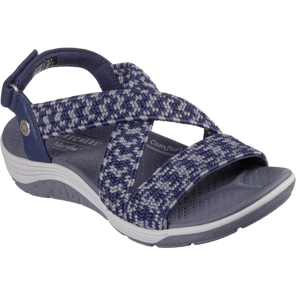 imageSkechers womens Martha Stewart Reggae Cup Coastal TrailNavy Grey
