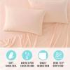 Martha Stewart – Full Size Sheets Set, Crisp & Tailored Cooling Sheets w/a Naturally Smooth Cotton Percale Lightweight Feel – Bed Sheets with Matching Pillowcases & Fitted Sheet (Skylands Solid Blue)(Peachy Keen)