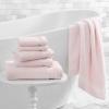 Martha Stewart Egyptian Cotton Bath Towels Set – 6 Piece, 2 Bath Towels – 2 Hand Towels – 2 Washcloths, Absorbent Bathroom Towels, Bathroom Essentials, Butter(X Blush Pink)