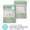 Martha Stewart Egyptian Cotton Bath Towels Set – 6 Piece, 2 Bath Towels – 2 Hand Towels – 2 Washcloths, Absorbent Bathroom Towels, Bathroom Essentials, Butter(Sage)
