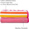 Martha Stewart Egyptian Cotton Bath Towels Set – 6 Piece, 2 Bath Towels – 2 Hand Towels – 2 Washcloths, Absorbent Bathroom Towels, Bathroom Essentials, Butter(X Coral Pink)