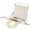 Martha Stewart Five Strand Pearl and Chain Twisted Necklace In Gold For Women
