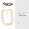 Martha Stewart Five Strand Pearl and Chain Twisted Necklace In Gold For Women