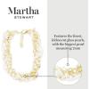Martha Stewart Five Strand Pearl and Chain Twisted Necklace In Gold For Women