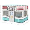 Martha Stewart Kids’ Diner Play Tent – Indoor & Outdoor Large Kids Playhouse for Imaginative Games, Pretend Play in Classroom or Home(Diner Play Tent)