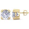 Martha Stewart Lab Grown Diamond Stud Earrings in 14 Karat Gold, Lab Grown Diamond Earrings for Women(yellow-gold)