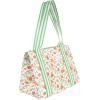 Martha Stewart Large Lunch Bag, Insulated Lunch Box for Women, Small, Water-Resistant with Comfortable Carry Straps, Small Cooler Measures 14″ x 8″ x 10″, Floral Cloud Dancer