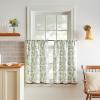 Martha Stewart Lemons 3-Piece Window Curtain Valance and Tiers Set, Yellow(Green)