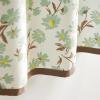 Martha Stewart Lemons 3-Piece Window Curtain Valance and Tiers Set, Yellow(Green)