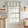 Martha Stewart Lemons 3-Piece Window Curtain Valance and Tiers Set, Yellow(Green)