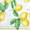 Martha Stewart Lots of Lemons Modern Kitchen Towel, Oven Mitt & Potholder Set, 4-Pack, White-Yellow