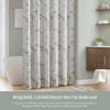 Martha Stewart Martha’s Garden Shower Curtain Botanical Floral Print Cotton Shower Curtain for Bathroom, Spa Quality Modern Shower Curtains Standard Size, 72×72 Blue(Meadow Green)