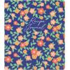Martha Stewart Recipe Journal, Make Your Own Cookbook with 120 Pages for Detailed Recipe Notes, Ingredients and Instructions, Customizable Tabs, 11 x 9 inches, Floral Deep Ultramarine