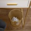 Martha Stewart Ryder Gold Mesh Metal Trash Can, 4.5 Gallon, Wastebasket for Office