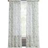 Martha Stewart Sheer Curtains Floral Botanical Kensington Flower Garden Rod Pocket Window Curtain Panel Pair, 84″, Multi Green(Multi Green)