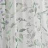 Martha Stewart Sheer Curtains Floral Botanical Kensington Flower Garden Rod Pocket Window Curtain Panel Pair, 84″, Multi Green(Multi Green)