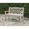 Martha Stewart by POLYWOOD® Chinoiserie 48” Garden Bench in White(Sand)