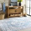 Martha Stewart x SAFAVIEH Machine Washable Area Rug Collection – 5′ x 8′, Rust & Blue, Slip Resistant & Easy Cleaning, Ideal for Ideal for Living Room, Bedroom, Dining Space (MSRW113Q)(Grey/Turquoise)