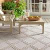 Martha Stewart x SAFAVIEH Outdoor Area Rug Collection – 8′ x 10′, Grey & Light Grey, Weather Resistant & Washable, Ideal for Patio, Backyard, Mudroom, Deck, Dining Space (MSRO226F)(Grey/Light Grey)