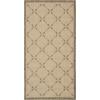 Martha Stewart x SAFAVIEH Outdoor Area Rug Collection – 8′ x 11’2″, Cream & Green, Weather Resistant & Washable, Ideal for Patio, Backyard, Mudroom, Deck, Dining Space (MSR4252-14)(Creme/Brown)