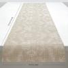 Martha by Martha Stewart | Chilewich Damask Table Runner in Abalone – Easy Care Woven Textile – Indoor/Outdoor – Stain/Fade Resistant – 14″ x 72″(Flax)