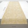 Martha by Martha Stewart | Chilewich Damask Table Runner in Abalone – Easy Care Woven Textile – Indoor/Outdoor – Stain/Fade Resistant – 14″ x 72″(Wheat)