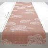 Martha by Martha Stewart | Chilewich Rosette 14”x72” Table Runner in Burnt Coral(Burnt Coral)
