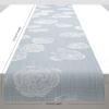 Martha by Martha Stewart | Chilewich Rosette 14”x72” Table Runner in Burnt Coral(Sea)