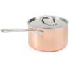 Martha by Martha Stewart 4-Quart Stainless Steel Saucepan w/Lid – Copper Exterior/Satin Interior(Copper)