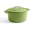 Martha by Martha Stewart 7 QT European Enameled Cast Iron Dutch Oven w/Lid – Ganache(Bay Leaf)