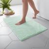 MARTHA STEWART Drylon Microfiber Bath Rug – 1 Piece, Ultra Soft Plush, Non-Slip, Thick, Washable Bathroom Rugs, Home Decor Accessories, Household Essentials, Small Bath Mat, 17″ x 24″​, Navy Blue(Aqua)