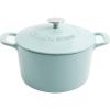 MARTHA STEWART Gatwick 7-Quart Enamel Cast Iron Dutch Oven – Martha Blue – Heavy-Duty Dutch Oven for Slow Cooking, Braising & Baking(Martha Blue)