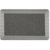 MARTHA STEWART Mira Modern Heathered Solid Anti-Fatigue Air-Infused Kitchen Mat, Navy Blue, 19.6″x32″(Black)