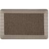MARTHA STEWART Mira Modern Heathered Solid Anti-Fatigue Air-Infused Kitchen Mat, Navy Blue, 19.6″x32″(Brown)