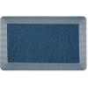 MARTHA STEWART Mira Modern Heathered Solid Anti-Fatigue Air-Infused Kitchen Mat, Navy Blue, 19.6″x32″(Navy Blue)