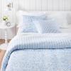 MARTHA STEWART Natalie King Size Duvet, 3 Piece Set-1 Duvet Cover, 2 Pillow Shams, Crinkle Velvet Texture, Soft & Royal, Machine Wash, 104″x92″ with Button Closure, Champagne(Blue)