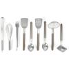 Martha Stewart 9-Piece Stainless Steel Kitchen Gadget & Tool Set – Prep and Serve Utensils, Durable & Rust-Resistant, Dishwasher Safe Cooking Accessories(Bar Tool Set)