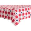Martha Stewart Americana Star Gingham Plaid Indoor Tablecloth, Patriotic USA America Decor, Red/White/Blue, 60″x84″(84″ x 60″ (Rectangular))