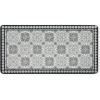 Martha Stewart Comfort Anti Fatigue Strie Medallion Tile Kitchen Mat, Comfort Standing Mat, Non-Slip Backing, Safe Beveled Edge, Charcoal Black, 19.6″ x39″(Charcoal Black)