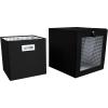 Martha Stewart Essential Collapsible Stackable Decorative Home Storage Cube Organization, Two Piece Set Includes One Front Flap-Lid Storage Organizer and One Craft Cube, Black(Black)