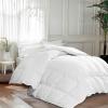 Martha Stewart Goose Feather Down Fiber Cotton Comforter Queen Size, Feather Duvet Insert Queen, Hotel Collection Hypoallergenic Comforter 58oz All Season Medium Warmth 90 x 90 Inch White(White/Extra Warmth)