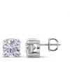 Martha Stewart Lab Grown Diamond Stud Earrings in 14 Karat Gold, Lab Grown Diamond Earrings for Women(white-gold)