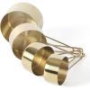 Martha Stewart Richburn 4-Piece Gold Stainless Steel Measuring Cup Set – Durable and Stylish Kitchen Measuring Tools for Baking and Cooking(Gold)