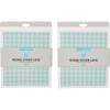 Martha Stewart Swedish Kitchen Absorbent Sponge Dish Cloths, Polka Dots, 8 Count(Teal Gingham)