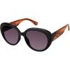 Martha Stewart Women’s Ms193 Retro Modern Uv400 Protective Oval Sunglasses-Timeless Gifts for Her, 53.7mm(Black Wood)